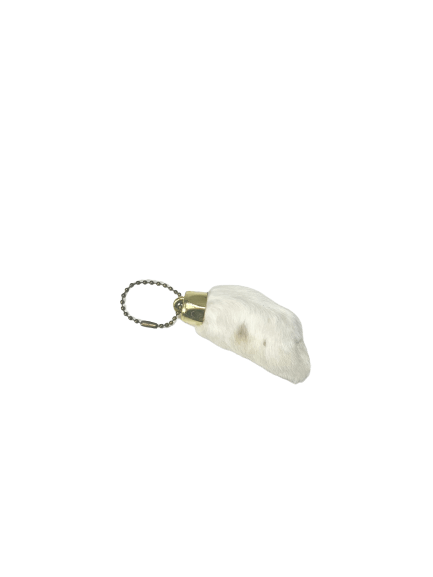 Natural Rabbit Foot 4"
