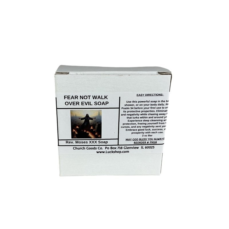 Fear Not Walk Over Evil Soap Bar
